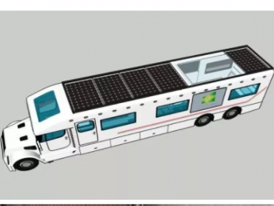 Semi-flexible PV modules--RV PV power supply system